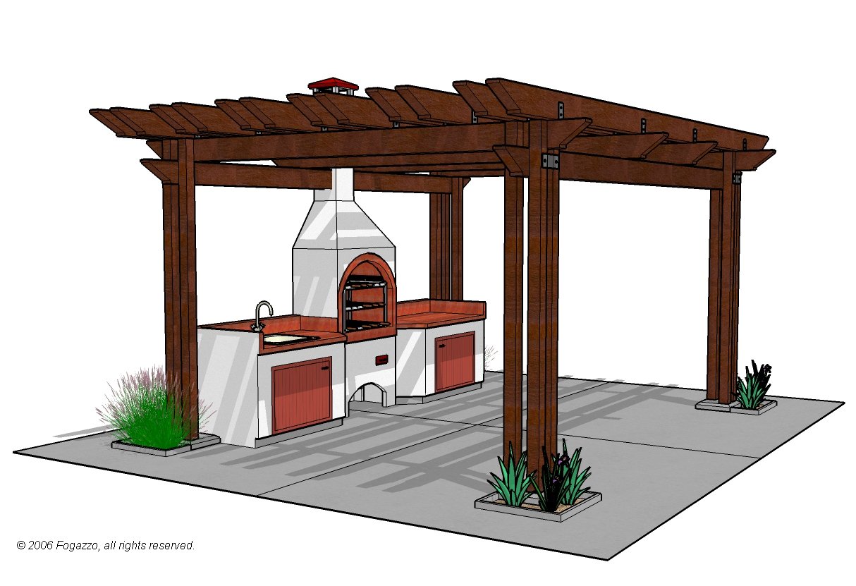 Outdoor Cooking Area Designs