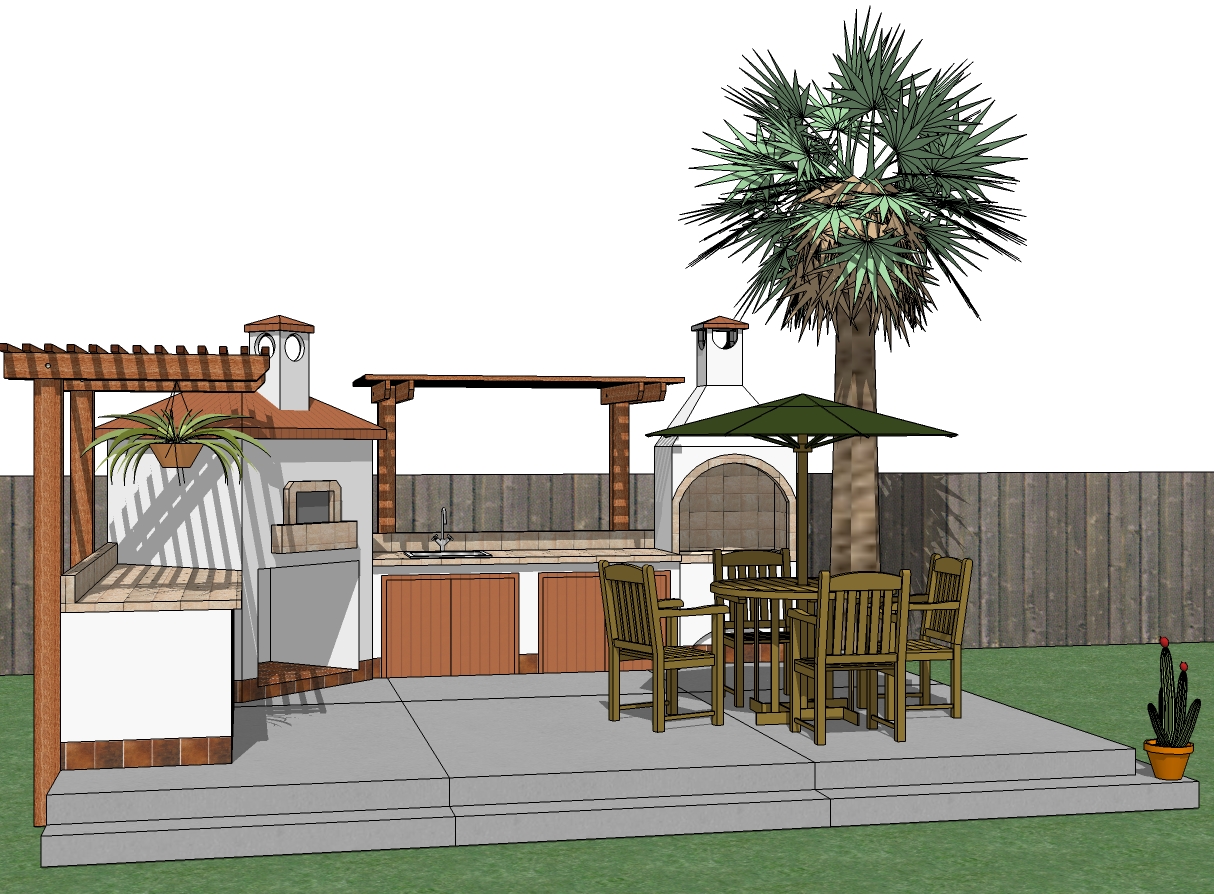 Outdoor cabinets kitchen Wood BBQ Grill Outdoor Kitchens