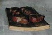 Planked filet mignon