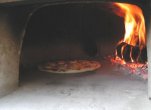 Pizza in oven