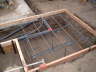 Steel for oven footings and floor slab