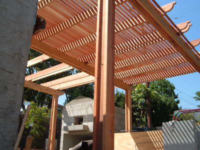 Pergola cover detail