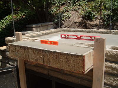 Oven shelf checked for level