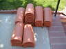 Two-piece spanish roof tiles