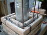 Chimney surround re-enforcing detail