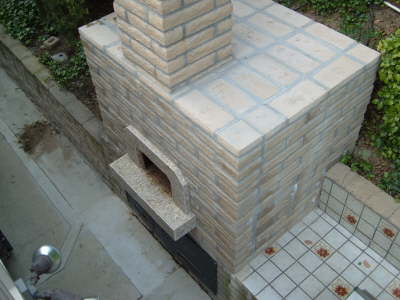 Oven overhead view