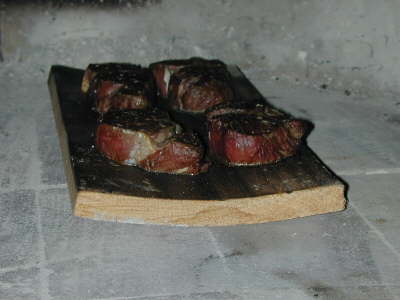Oak planked Argentinean Filet Mignon