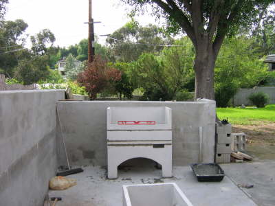 Base firebox, and lower cooking area