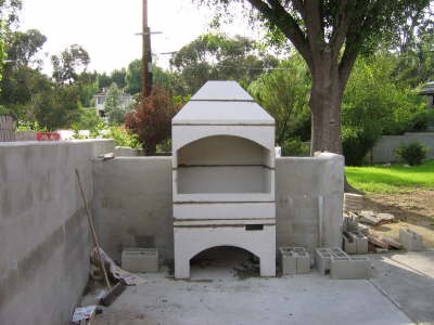 Base, firebox cooking area, and hood