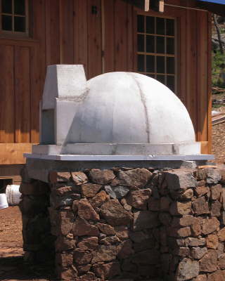 Assembled and grouted oven